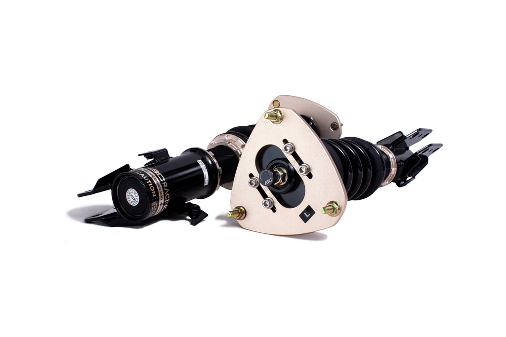 BC Racing coilover pair illustration; supplied configuration varies by vehicle