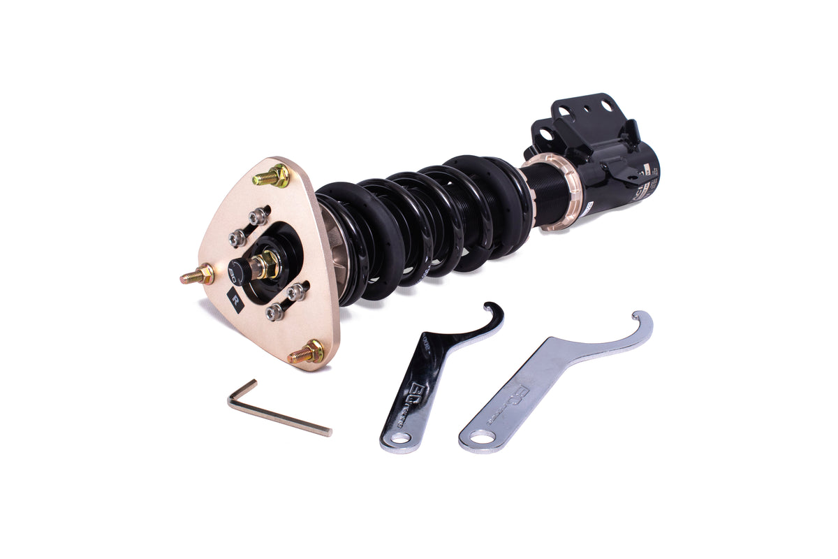 BC Racing coilover and adjustment tools illustration