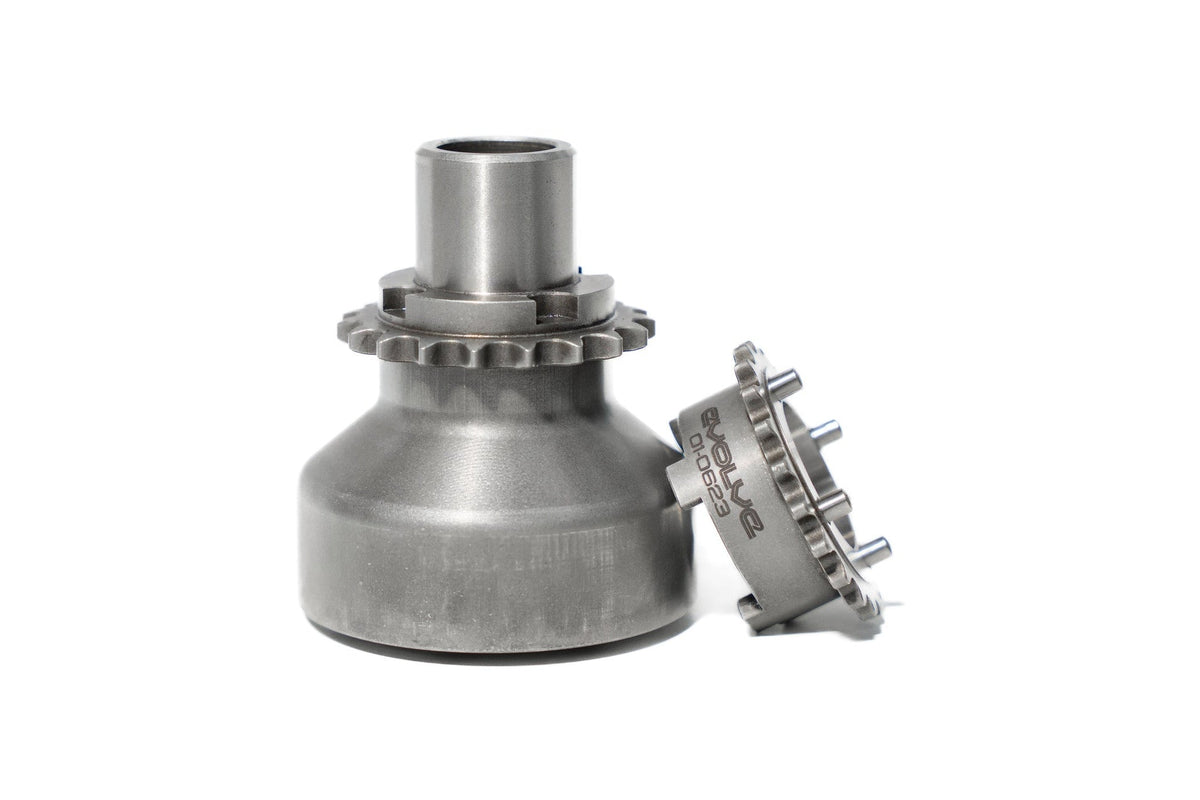 Evolve four-pin crank hub