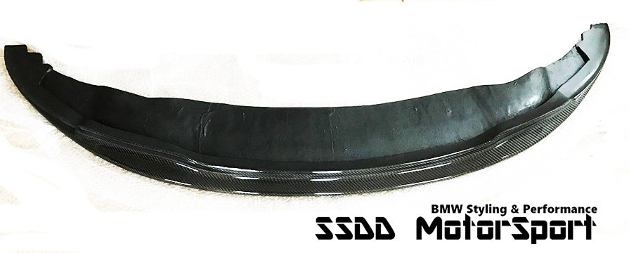 SSDD Arkym-style carbon front splitter for BMW E92 E93 M Sport pre-LCI