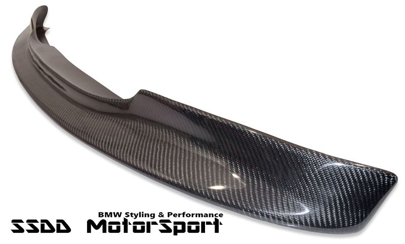 SSDD CSL-style full-width carbon front splitter for BMW E46 M3
