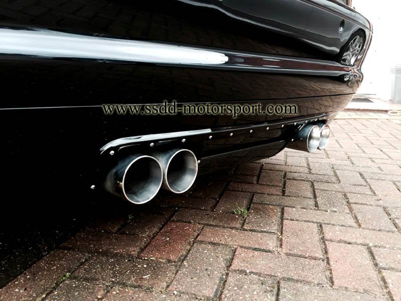 SSDD racing carbon add-on rear diffuser for BMW E46 M3