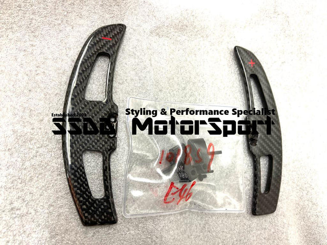 SSDD F1-style carbon SMG shift paddles for BMW E46 M3